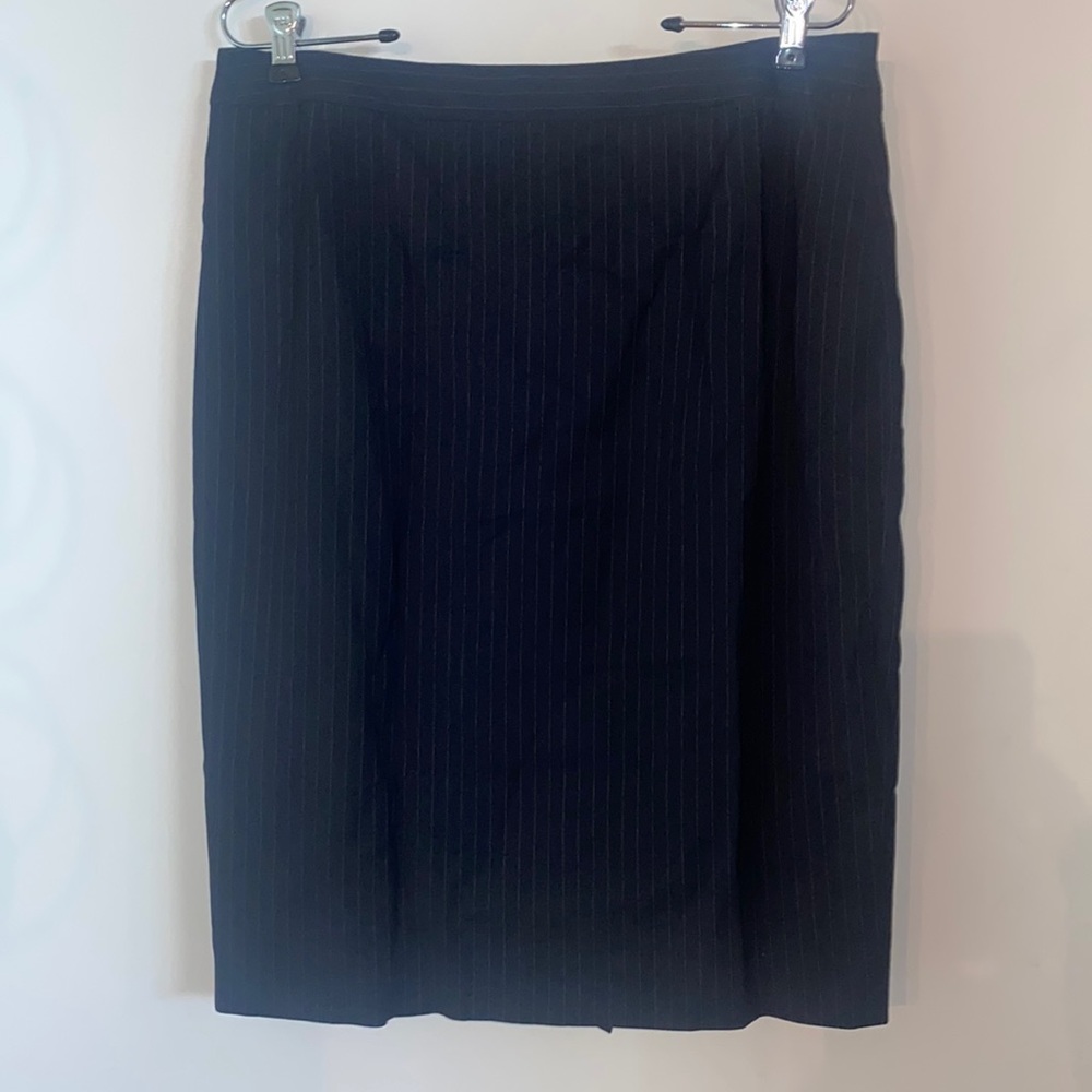 Boss navy pinstripe pencil skirt size 10